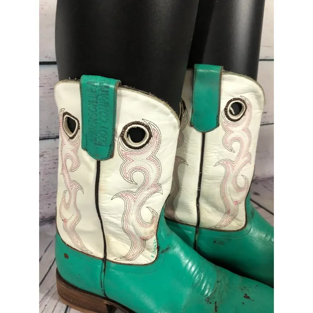 Anderson Bean Boots in green and white size 3